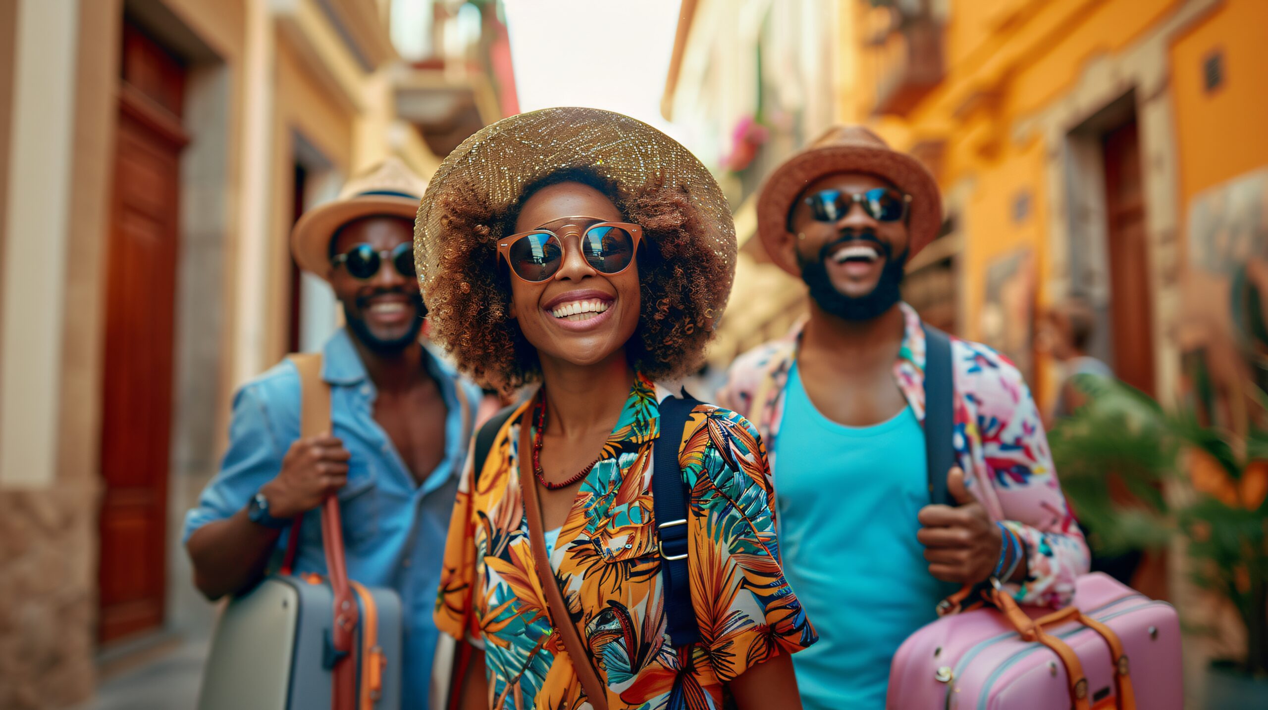 touriste transportant des bagages scaled